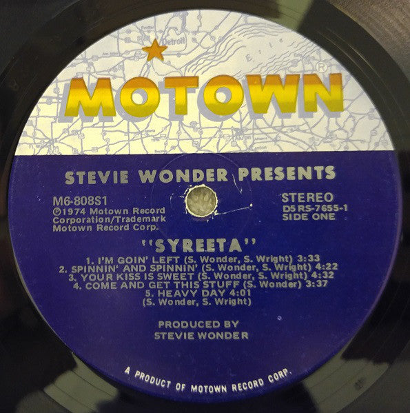 Stevie Wonder Presents Syreeta : Syreeta (LP, Album, Ind)