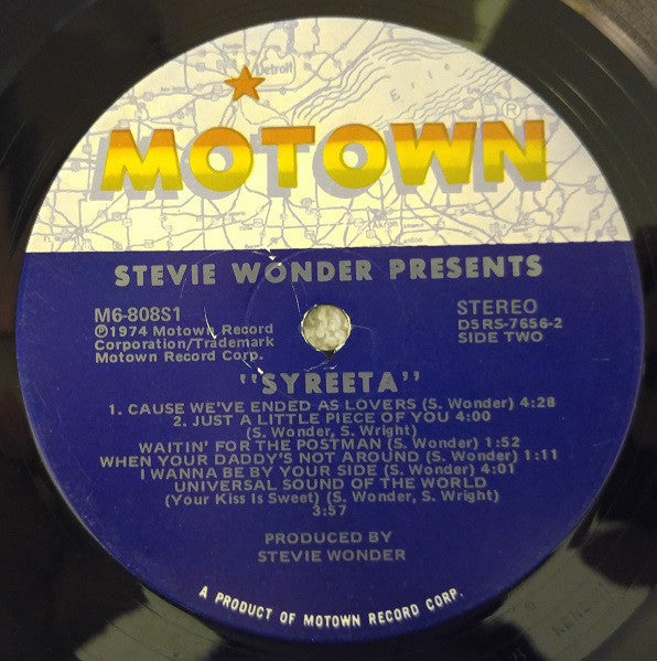Stevie Wonder Presents Syreeta : Syreeta (LP, Album, Ind)