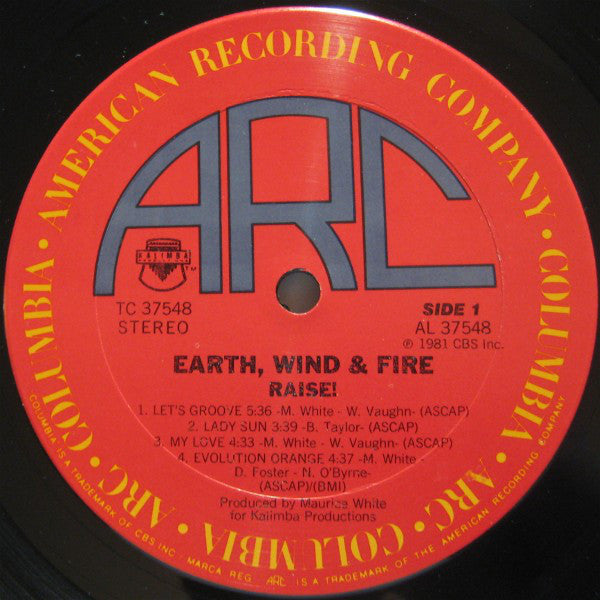 Earth, Wind & Fire : Raise! (LP, Album, Pit)