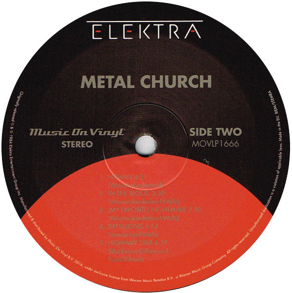 Metal Church : Metal Church (LP, Album, RE)