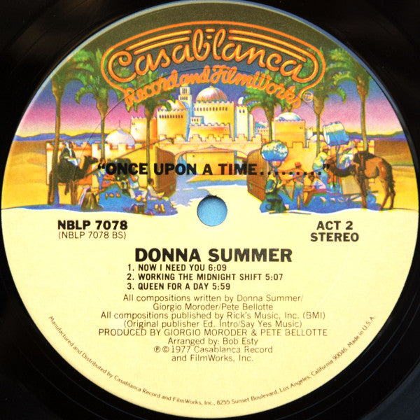 Donna Summer : Once Upon A Time... (2xLP, Album, Pit)