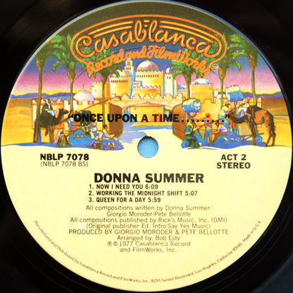 Donna Summer : Once Upon A Time... (2xLP, Album, Pit)