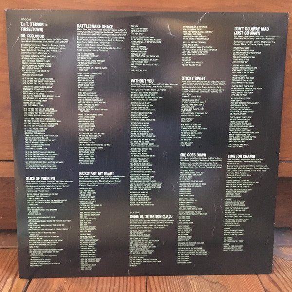 Mötley Crüe : Dr. Feelgood (LP, Album, RE, RM, 180)