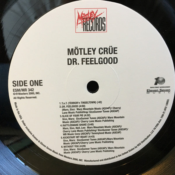 Mötley Crüe : Dr. Feelgood (LP, Album, RE, RM, 180)