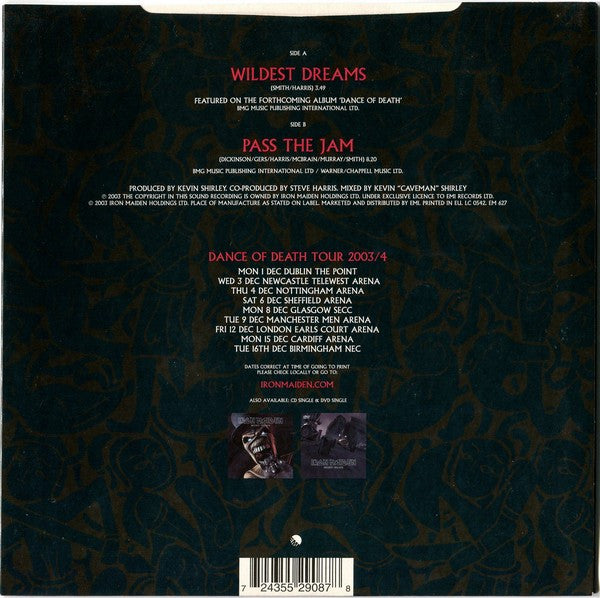 Iron Maiden : Wildest Dreams (7", Single, Ltd, Gre)