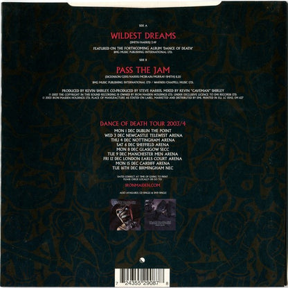 Iron Maiden : Wildest Dreams (7", Single, Ltd, Gre)