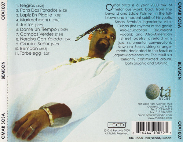 Omar Sosa : Bembon (HDCD, Album)