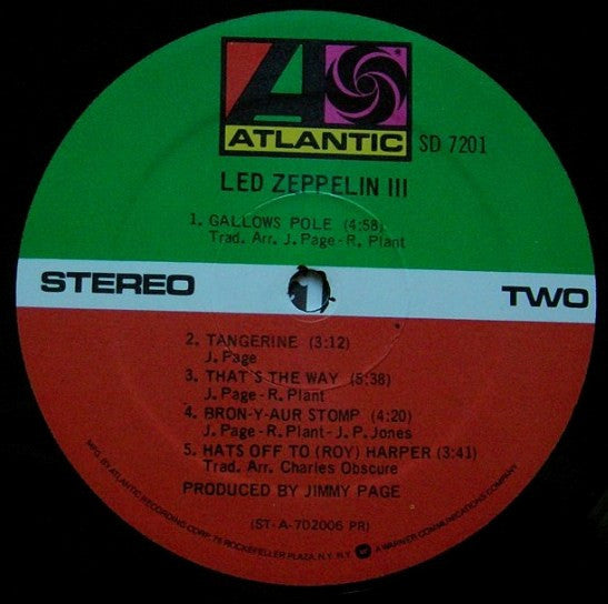 Led Zeppelin : Led Zeppelin III (LP, Album, RE, PR )