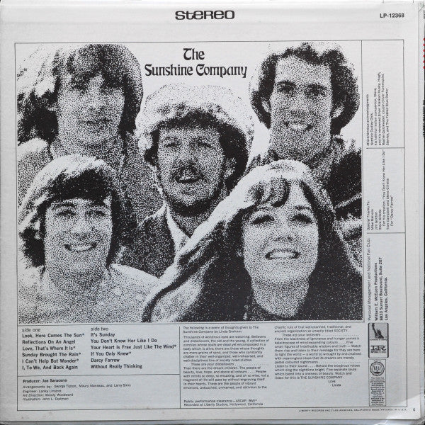 The Sunshine Company : The Sunshine Company (LP, Album, RCA)