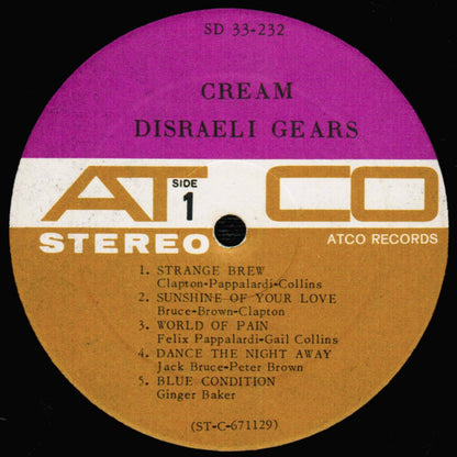 Cream (2) : Disraeli Gears (LP, Album)
