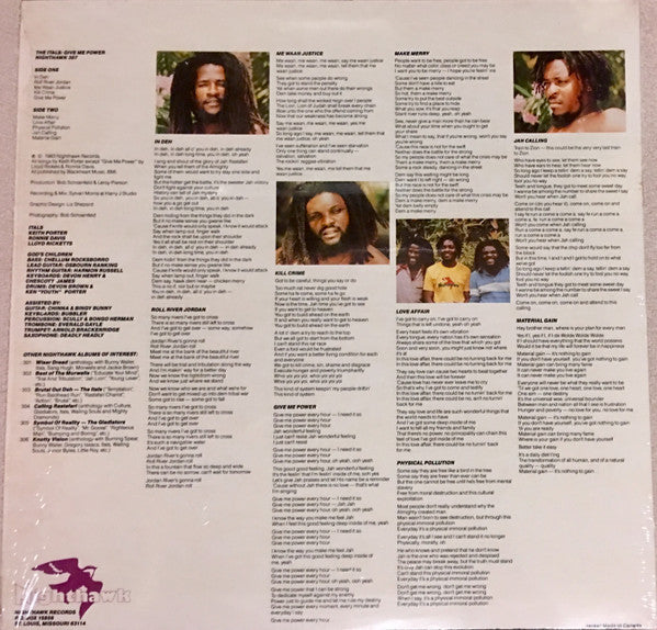 The Itals : Give Me Power (LP, Album)