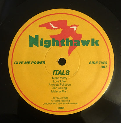 The Itals : Give Me Power (LP, Album)