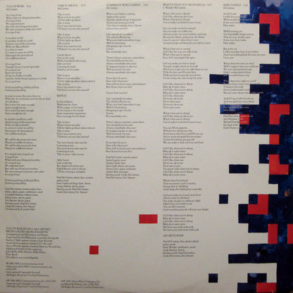 Paul McCartney : Tug Of War (LP, Album, Pit)