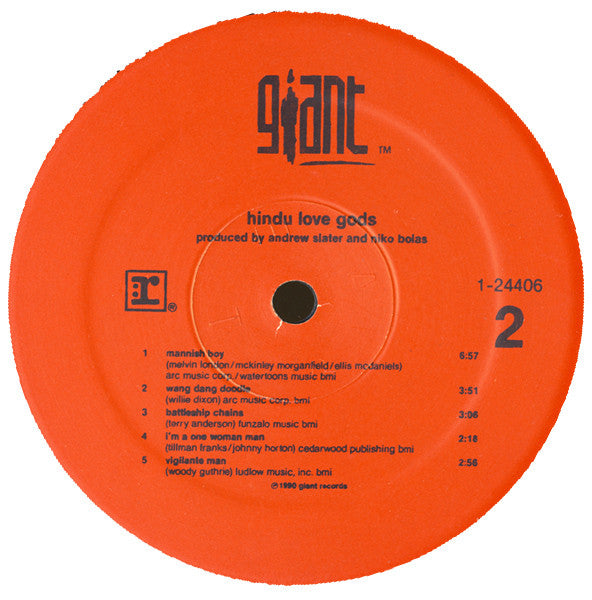 Hindu Love Gods : Hindu Love Gods (LP, Album, Spe)