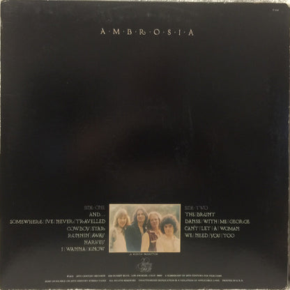Ambrosia (2) : Somewhere I've Never Travelled (LP, Album, Pit)