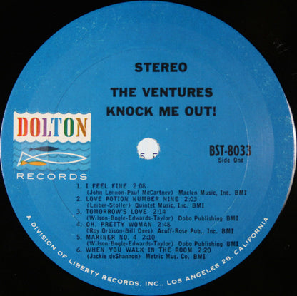 The Ventures : Knock Me Out! (LP, Album, Pit)