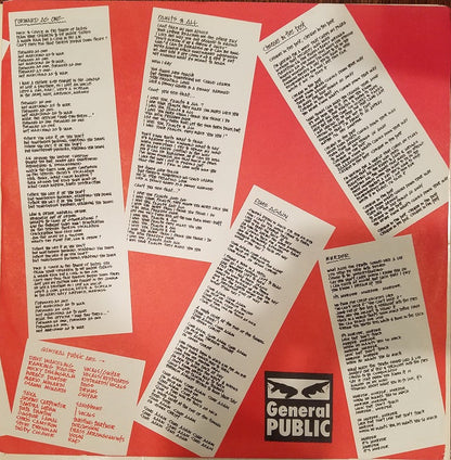 General Public : Hand To Mouth (LP, Album, Glo)