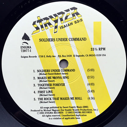 Stryper : Soldiers Under Command (LP, Album)