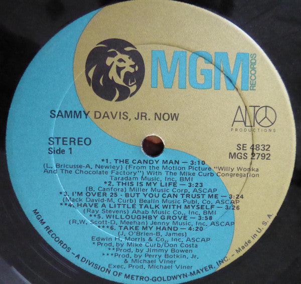 Sammy Davis Jr. : Now (LP, Album, Fol)
