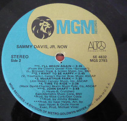 Sammy Davis Jr. : Now (LP, Album, Fol)