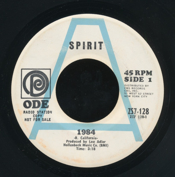 Spirit (8) : 1984 (7", Single, Promo, Styrene)