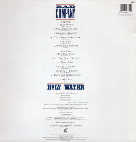 Bad Company (3) : Holy Water (LP, Album)