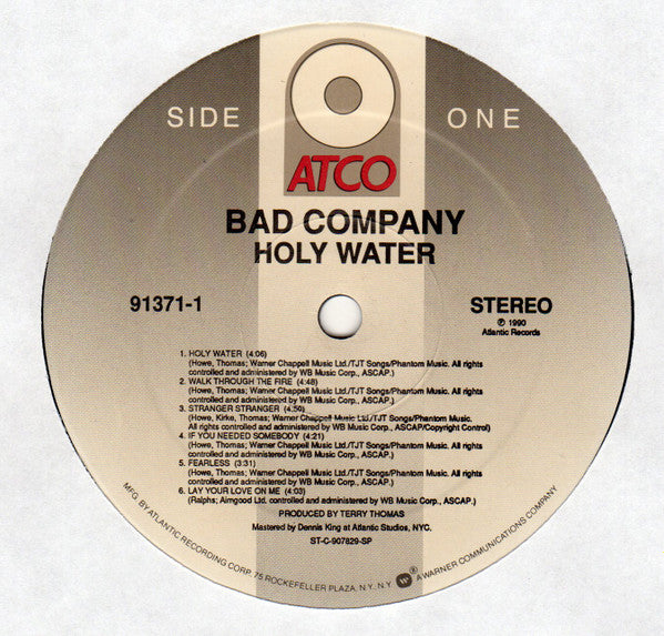 Bad Company (3) : Holy Water (LP, Album)