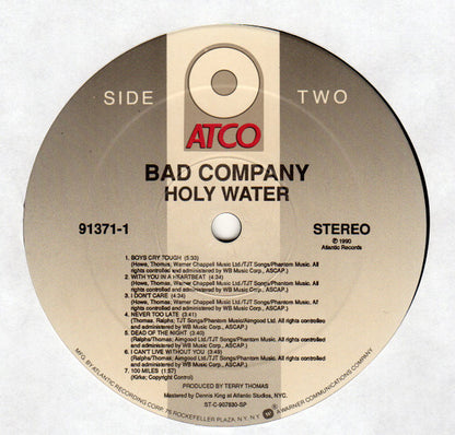 Bad Company (3) : Holy Water (LP, Album)