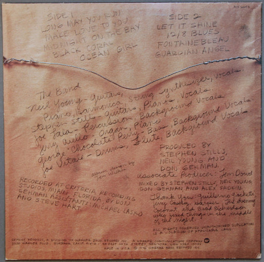 The Stills-Young Band : Long May You Run (LP, Album, Pit)