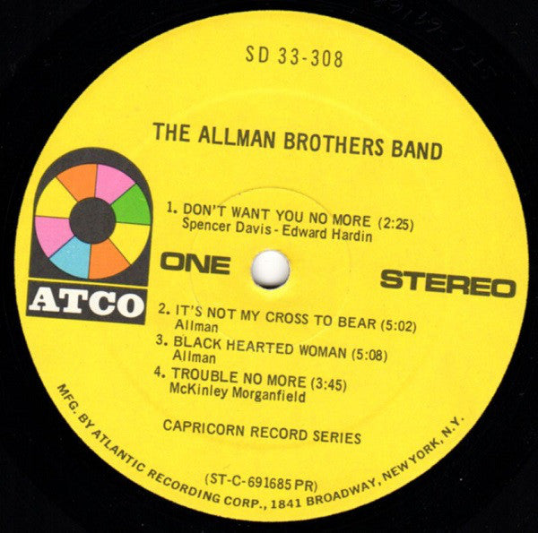 The Allman Brothers Band : The Allman Brothers Band (LP, Album, PR )