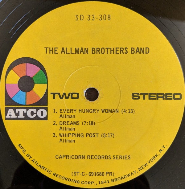 The Allman Brothers Band : The Allman Brothers Band (LP, Album, PR )