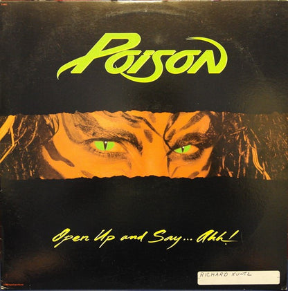 Poison (3) : Open Up And Say...Ahh! (LP, Album, Club, BMG)