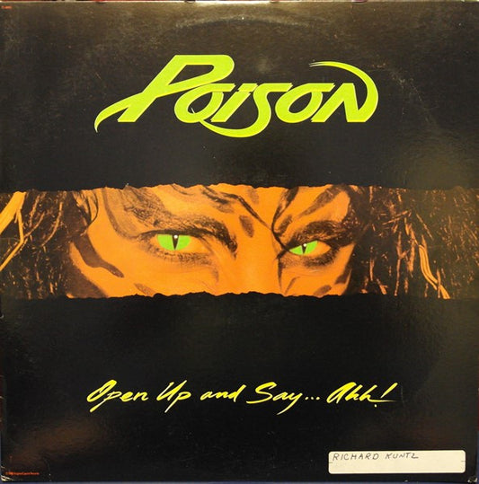 Poison (3) : Open Up And Say...Ahh! (LP, Album, Club, BMG)