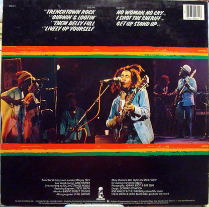 Bob Marley & The Wailers : Live! (LP, Album, RP)