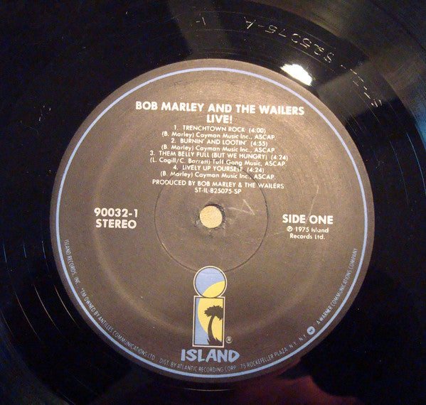 Bob Marley & The Wailers : Live! (LP, Album, RP)