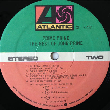 John Prine : Prime Prine - The Best Of John Prine (LP, Comp, SP )