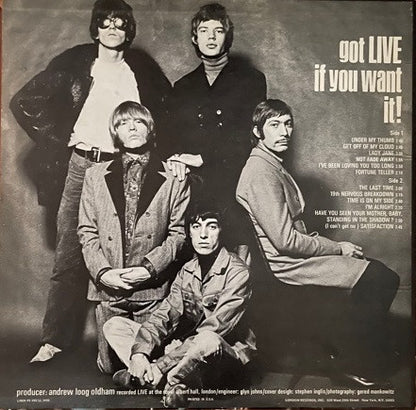 The Rolling Stones : Got Live If You Want It! (LP, Album, RE, Bes)
