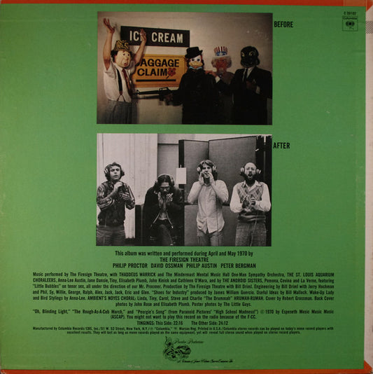 The Firesign Theatre : Don't Crush That Dwarf, Hand Me The Pliers (LP, Album, Ter)