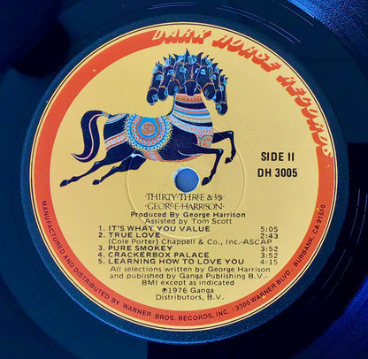 George Harrison : Thirty Three & 1/ૐ (LP, Album, Win)