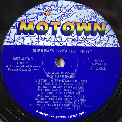 Diana Ross And The Supremes* : Greatest Hits (2xLP, Comp, RE, Sup)