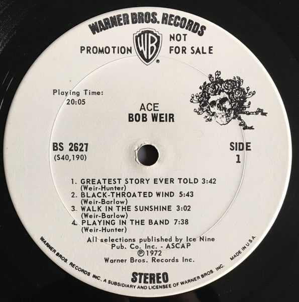 Bob Weir : Ace (LP, Album, Promo, San)
