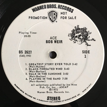 Bob Weir : Ace (LP, Album, Promo, San)
