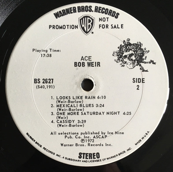 Bob Weir : Ace (LP, Album, Promo, San)