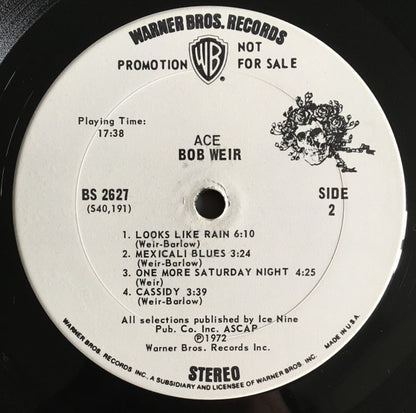 Bob Weir : Ace (LP, Album, Promo, San)