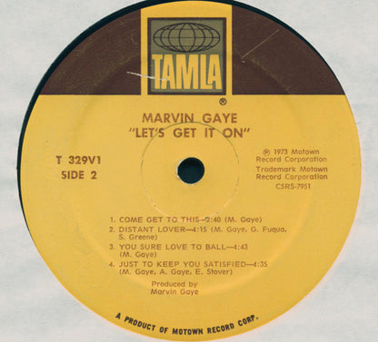 Marvin Gaye : Let's Get It On (LP, Album, Sup)