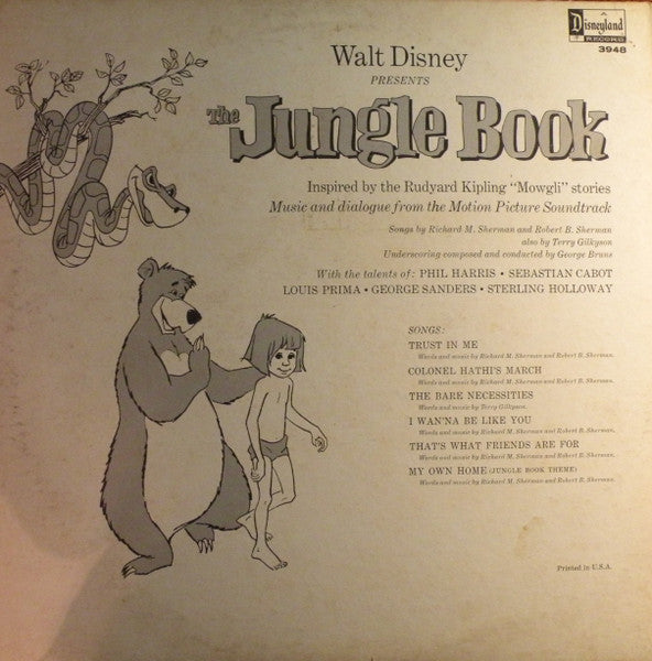 Various : The Story And Songs Of The Jungle Book (LP, Album, Mono)