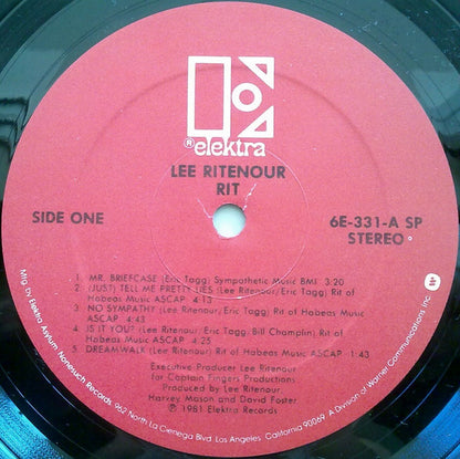 Lee Ritenour : Rit (LP, Album, SP )