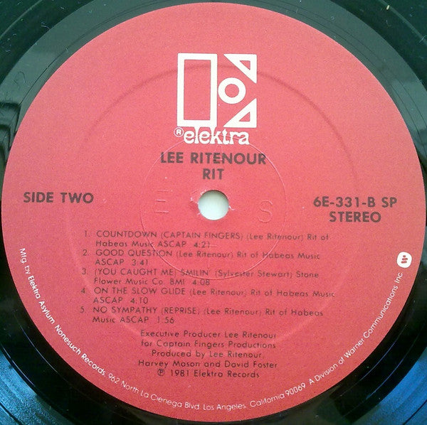 Lee Ritenour : Rit (LP, Album, SP )