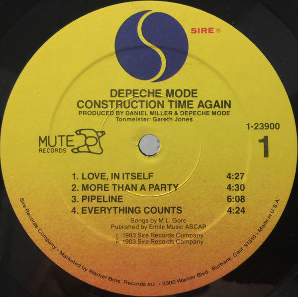 Depeche Mode : Construction Time Again (LP, Album, SRC)