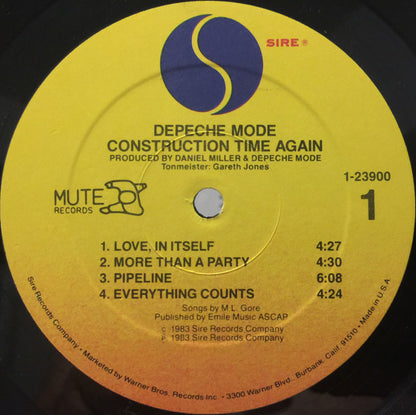 Depeche Mode : Construction Time Again (LP, Album, SRC)
